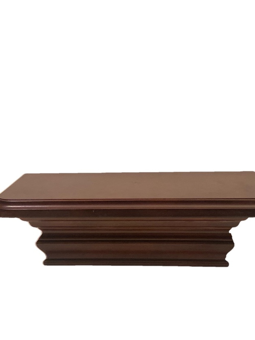 The Bombay Company 12"x3.75"x4.75" Mahogany Wood Accent Wall Floating Shelf